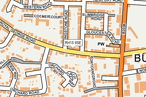 RH15 9SE map - OS OpenMap – Local (Ordnance Survey)