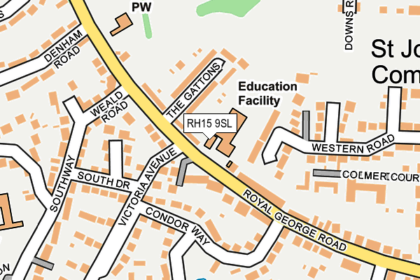 RH15 9SL map - OS OpenMap – Local (Ordnance Survey)