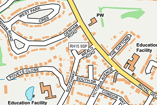 RH15 9SP map - OS OpenMap – Local (Ordnance Survey)