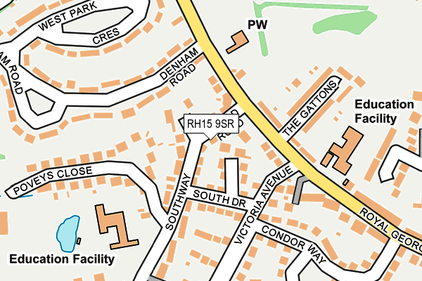 RH15 9SR map - OS OpenMap – Local (Ordnance Survey)