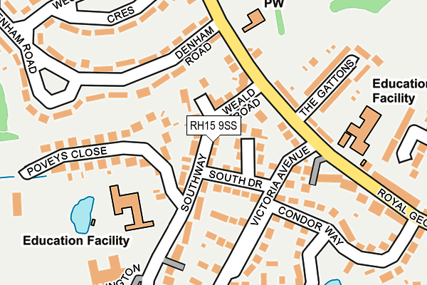 RH15 9SS map - OS OpenMap – Local (Ordnance Survey)