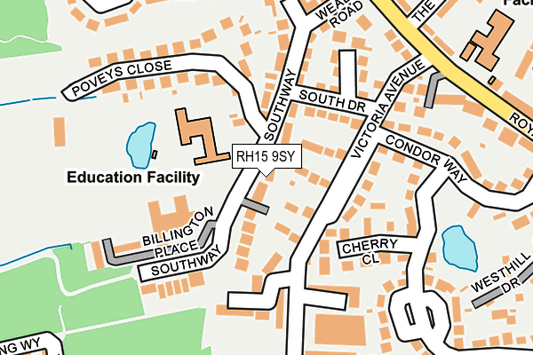 RH15 9SY map - OS OpenMap – Local (Ordnance Survey)