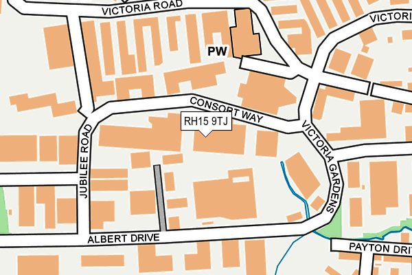 RH15 9TJ map - OS OpenMap – Local (Ordnance Survey)