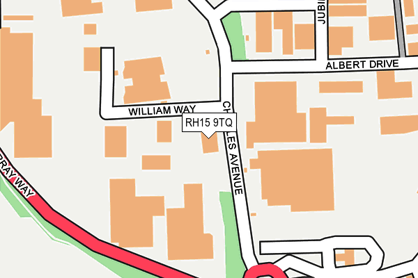 RH15 9TQ map - OS OpenMap – Local (Ordnance Survey)
