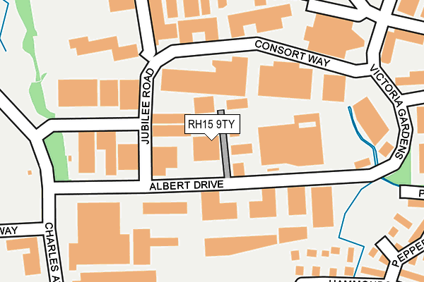 RH15 9TY map - OS OpenMap – Local (Ordnance Survey)