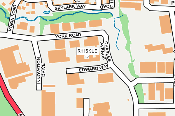 RH15 9UE map - OS OpenMap – Local (Ordnance Survey)
