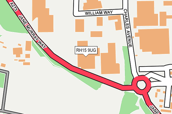 RH15 9UG map - OS OpenMap – Local (Ordnance Survey)