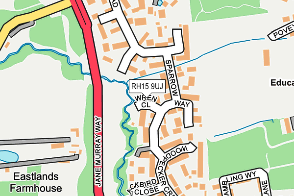 RH15 9UJ map - OS OpenMap – Local (Ordnance Survey)