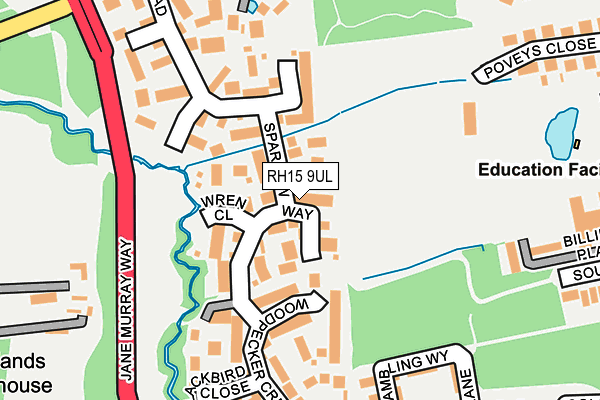 RH15 9UL map - OS OpenMap – Local (Ordnance Survey)