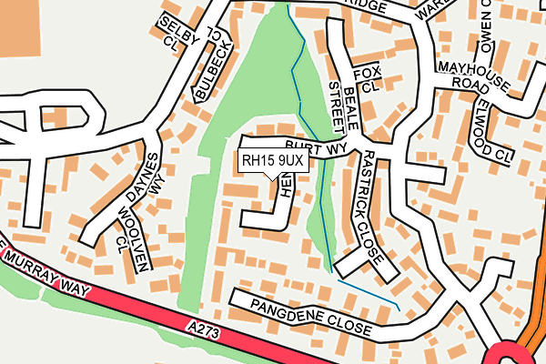 RH15 9UX map - OS OpenMap – Local (Ordnance Survey)