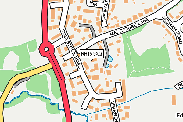 RH15 9XQ map - OS OpenMap – Local (Ordnance Survey)