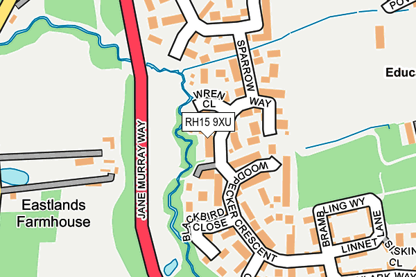 RH15 9XU map - OS OpenMap – Local (Ordnance Survey)