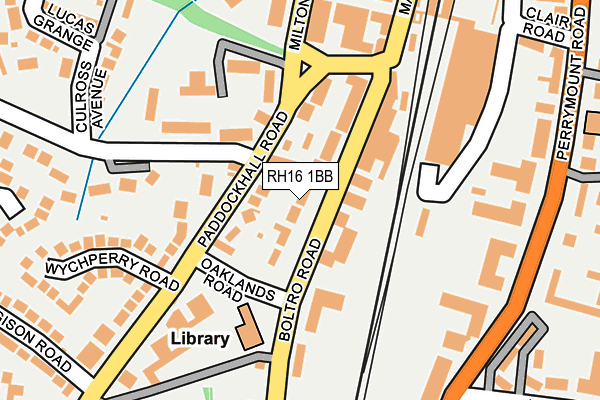 RH16 1BB map - OS OpenMap – Local (Ordnance Survey)