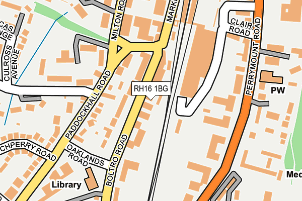 RH16 1BG map - OS OpenMap – Local (Ordnance Survey)