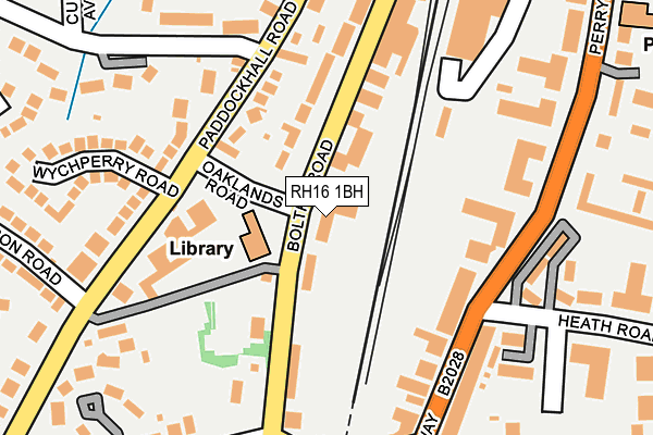 RH16 1BH map - OS OpenMap – Local (Ordnance Survey)