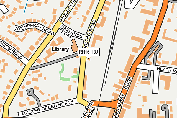 RH16 1BJ map - OS OpenMap – Local (Ordnance Survey)