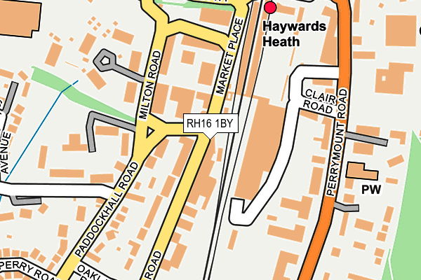 RH16 1BY map - OS OpenMap – Local (Ordnance Survey)