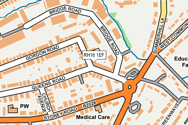 RH16 1EF map - OS OpenMap – Local (Ordnance Survey)