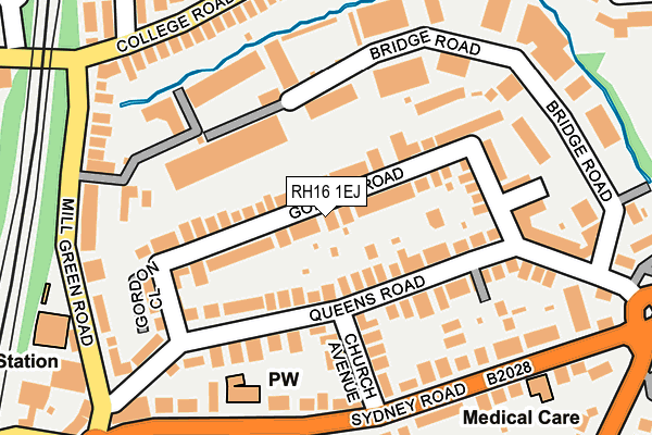 RH16 1EJ map - OS OpenMap – Local (Ordnance Survey)