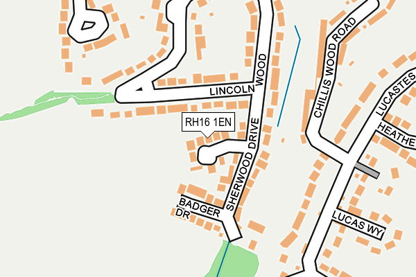 RH16 1EN map - OS OpenMap – Local (Ordnance Survey)