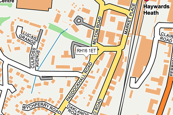 RH16 1ET map - OS OpenMap – Local (Ordnance Survey)