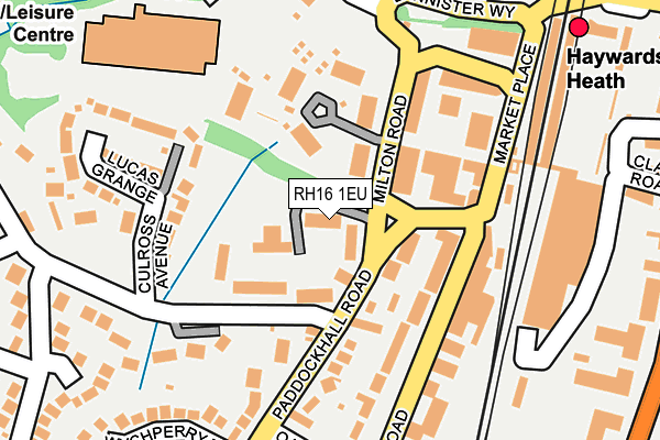 RH16 1EU map - OS OpenMap – Local (Ordnance Survey)