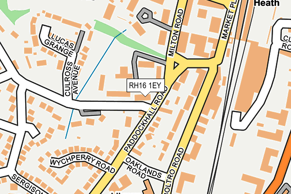 RH16 1EY map - OS OpenMap – Local (Ordnance Survey)