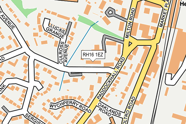 RH16 1EZ map - OS OpenMap – Local (Ordnance Survey)