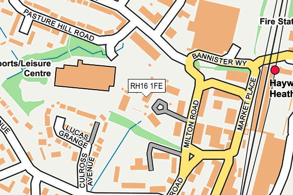 RH16 1FE map - OS OpenMap – Local (Ordnance Survey)