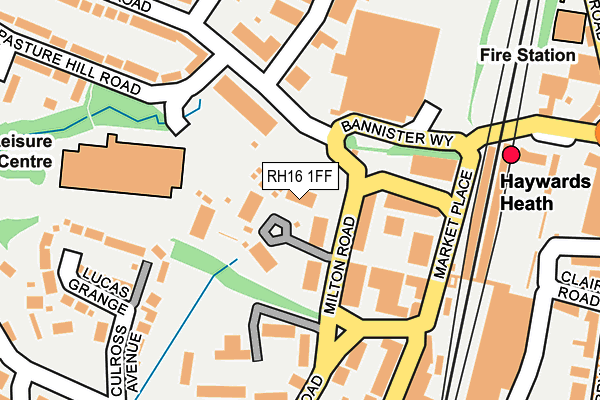 RH16 1FF map - OS OpenMap – Local (Ordnance Survey)