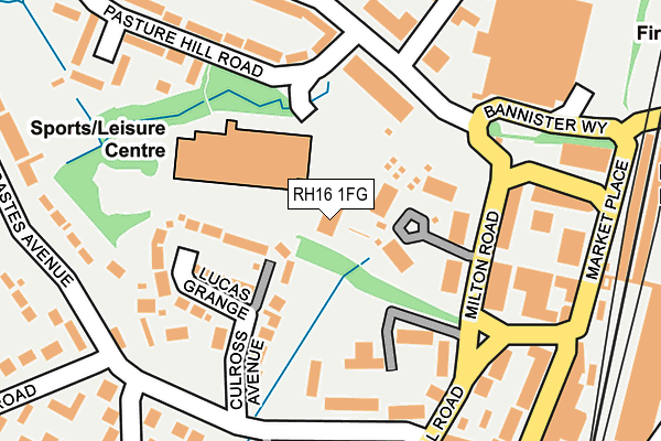 RH16 1FG map - OS OpenMap – Local (Ordnance Survey)