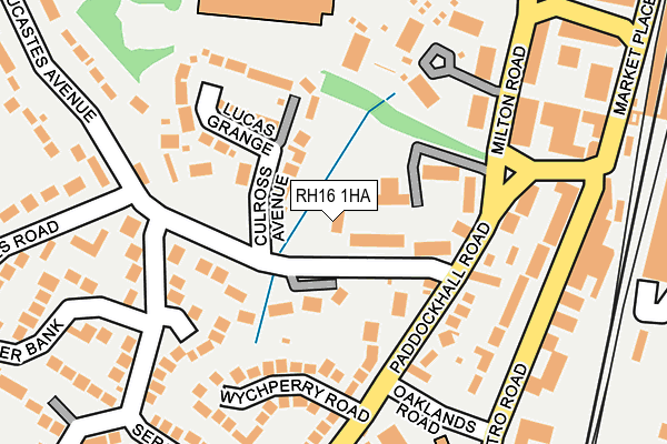 RH16 1HA map - OS OpenMap – Local (Ordnance Survey)