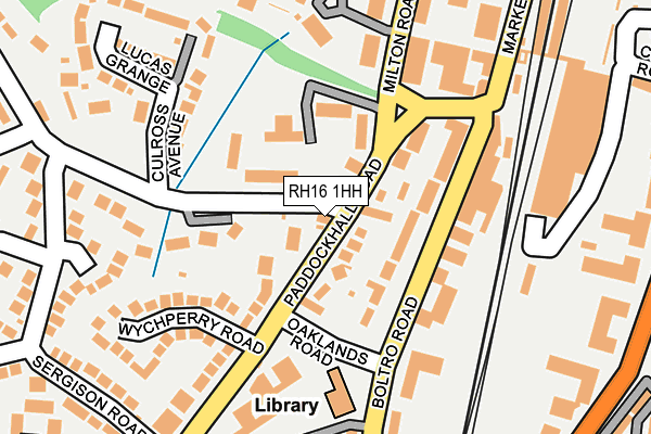 RH16 1HH map - OS OpenMap – Local (Ordnance Survey)