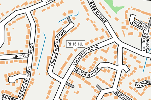 RH16 1JL map - OS OpenMap – Local (Ordnance Survey)