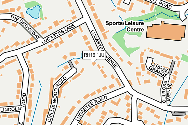 RH16 1JU map - OS OpenMap – Local (Ordnance Survey)