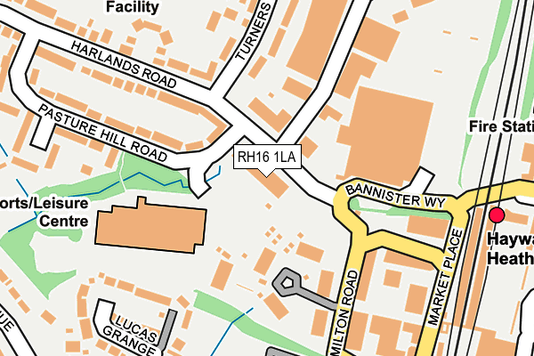 RH16 1LA map - OS OpenMap – Local (Ordnance Survey)