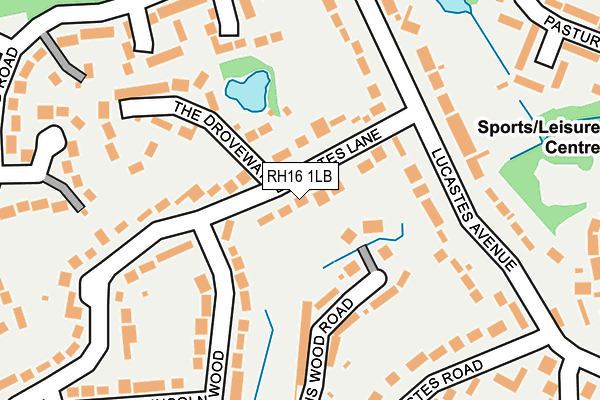 RH16 1LB map - OS OpenMap – Local (Ordnance Survey)