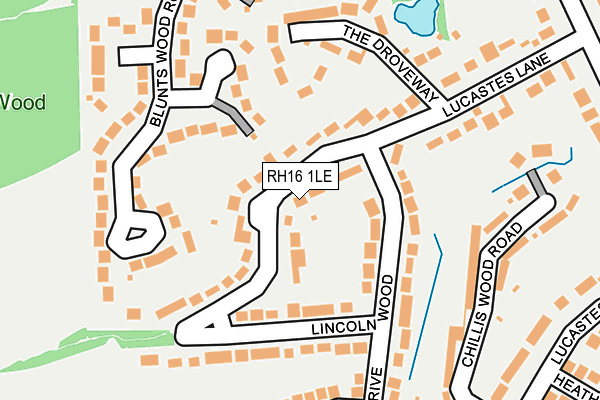 RH16 1LE map - OS OpenMap – Local (Ordnance Survey)