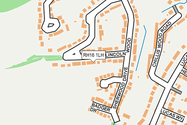 RH16 1LH map - OS OpenMap – Local (Ordnance Survey)