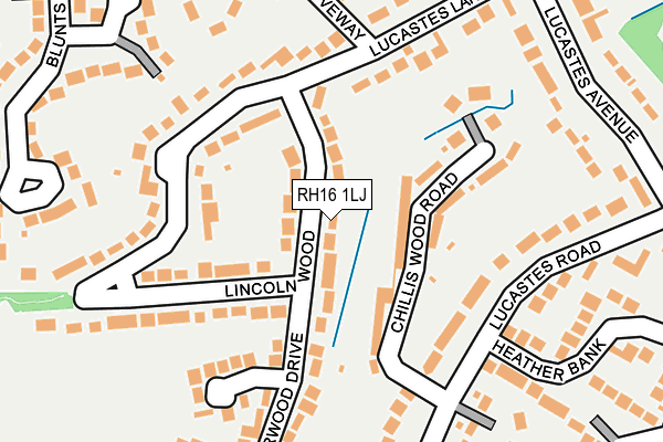 RH16 1LJ map - OS OpenMap – Local (Ordnance Survey)