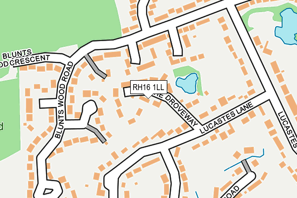RH16 1LL map - OS OpenMap – Local (Ordnance Survey)