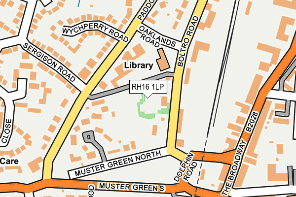 RH16 1LP map - OS OpenMap – Local (Ordnance Survey)