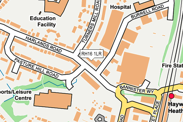 RH16 1LR map - OS OpenMap – Local (Ordnance Survey)