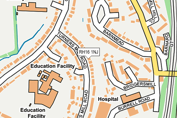 RH16 1NJ map - OS OpenMap – Local (Ordnance Survey)