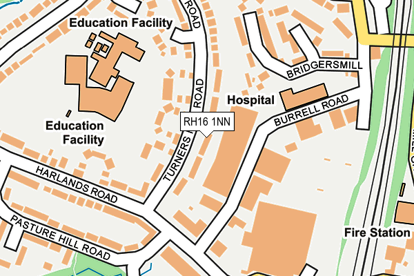 RH16 1NN map - OS OpenMap – Local (Ordnance Survey)