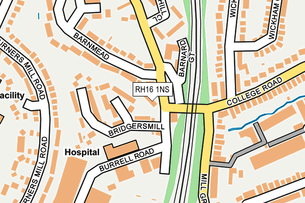 RH16 1NS map - OS OpenMap – Local (Ordnance Survey)