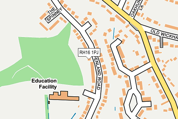 RH16 1PJ map - OS OpenMap – Local (Ordnance Survey)