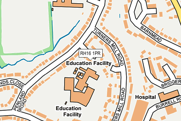 RH16 1PR map - OS OpenMap – Local (Ordnance Survey)