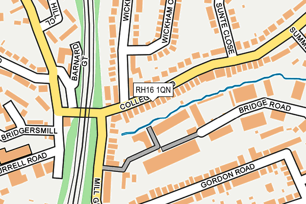 RH16 1QN map - OS OpenMap – Local (Ordnance Survey)