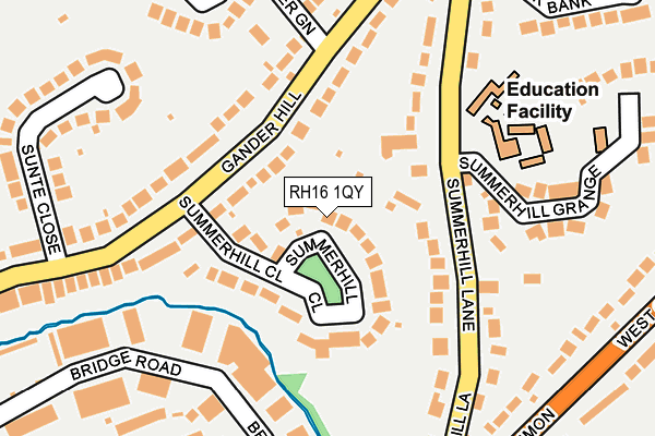 RH16 1QY map - OS OpenMap – Local (Ordnance Survey)